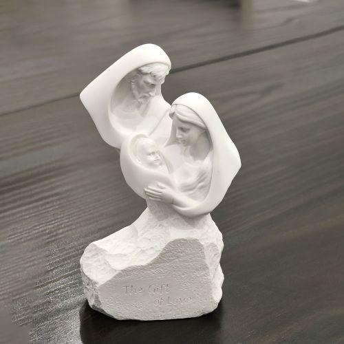 Tượng Thánh Gia Poly Màu Trắng