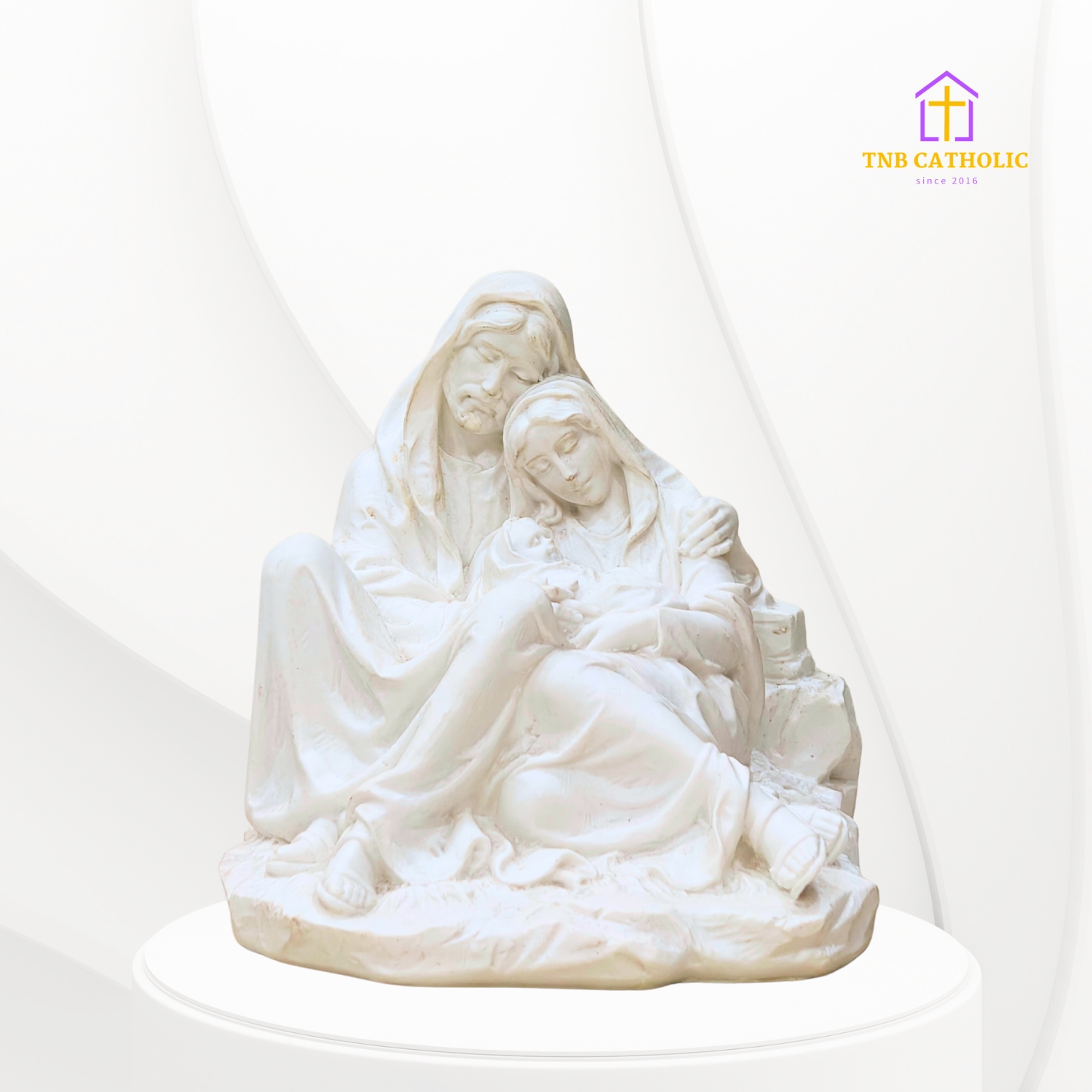 Gia Đình Thánh Gia Thất Poly Màu Trắng